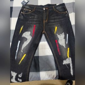 Denim slim jeans black